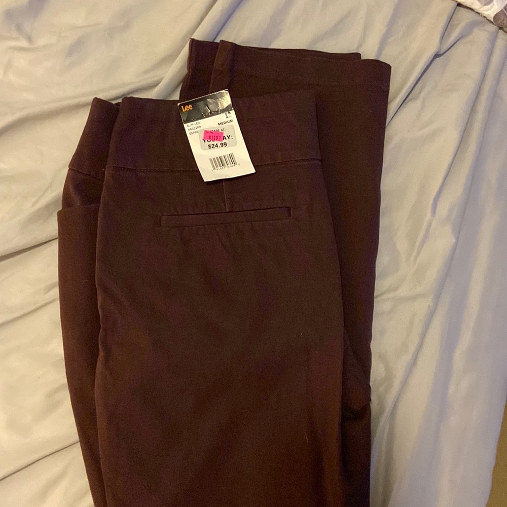 NWT burgundy pants